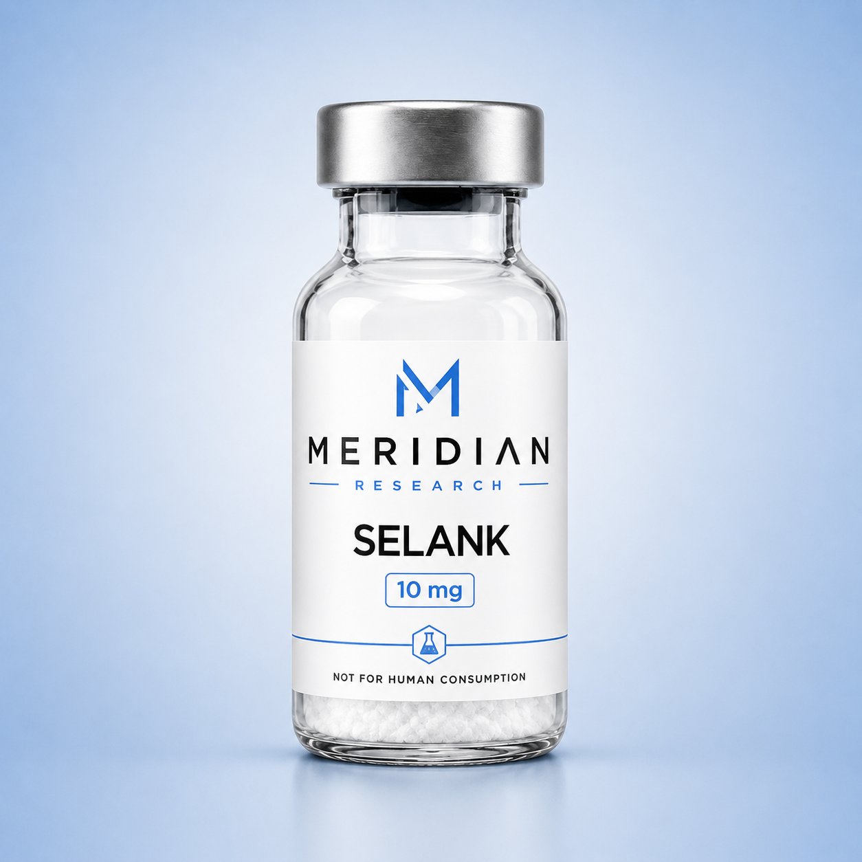 Selank research material vial
